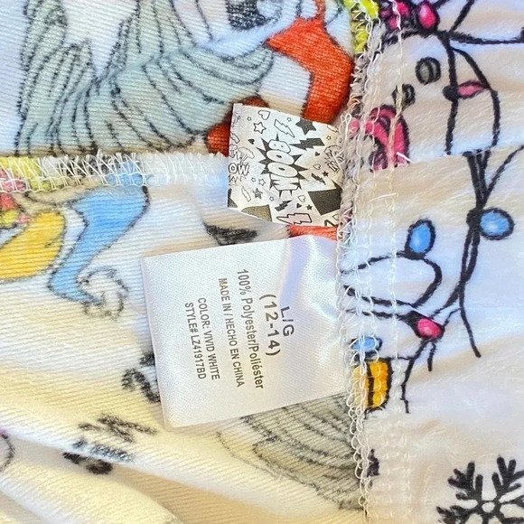 Soft and comfortable novel print sweatpants girl/women size L(12-14) - Picture 4 of 4